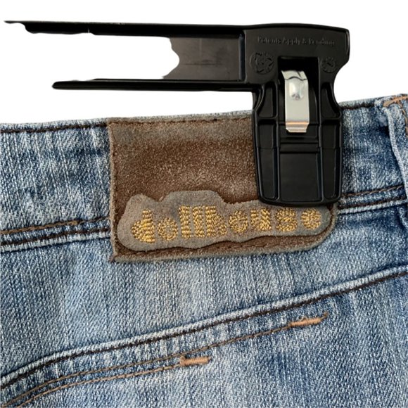 Dollhouse Distressed Denim Mini Skirt - Picture 3 of 7